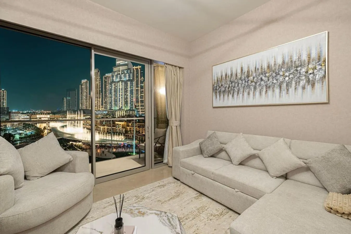 New Burj Khalifa And Fountains View Luxury Apt Dubai United Arab Emirates